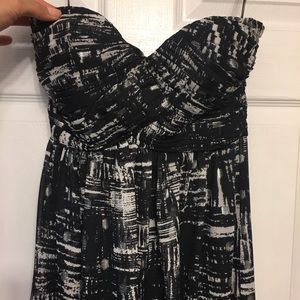 Calvin Klein sweetheart floor-length dress